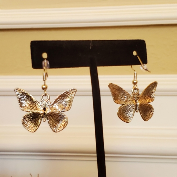 New Handmade Butterfly Drop Earrings - Picture 3 of 8